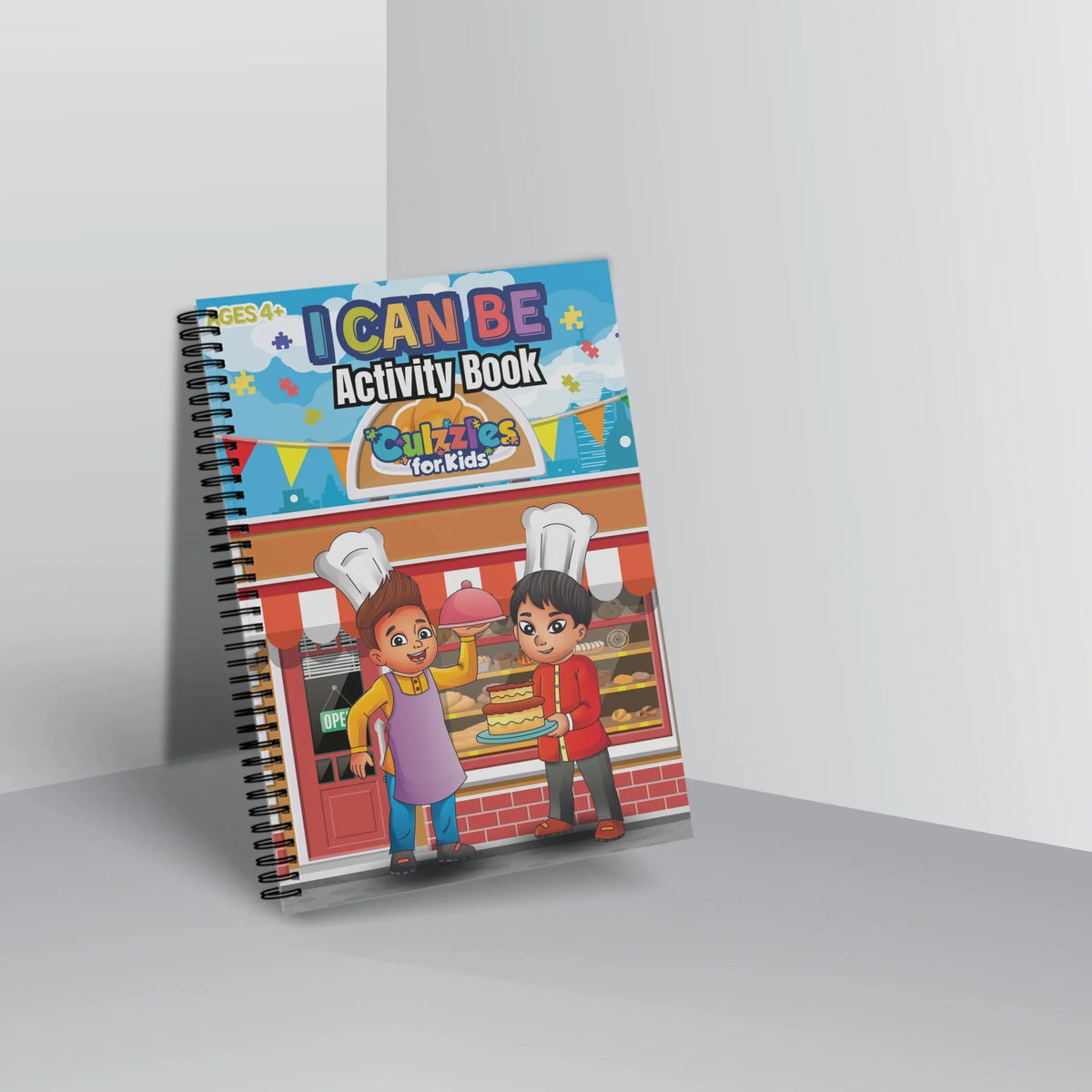 A Culzzles activity book titled 'I Can Be' with cartoon characters on a white background