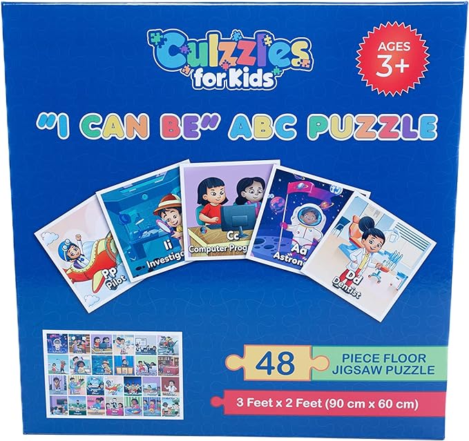 Culzzles “I Can Be ABC Puzzle + Pretend to Be ABC Memory Game Bundle