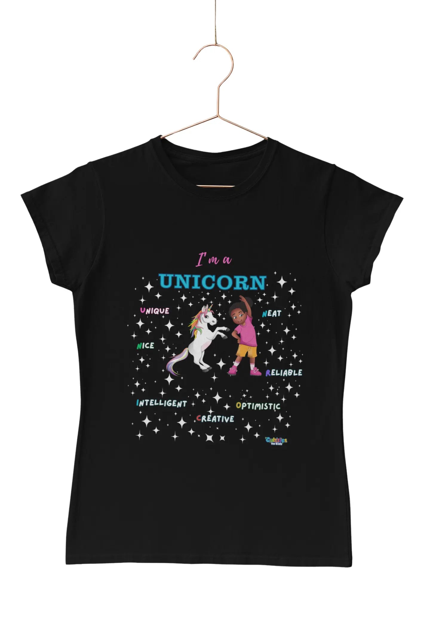 Culzzles Black Unicorn T-Shirt: Premium Ring-Spun Cotton Graphic Tee