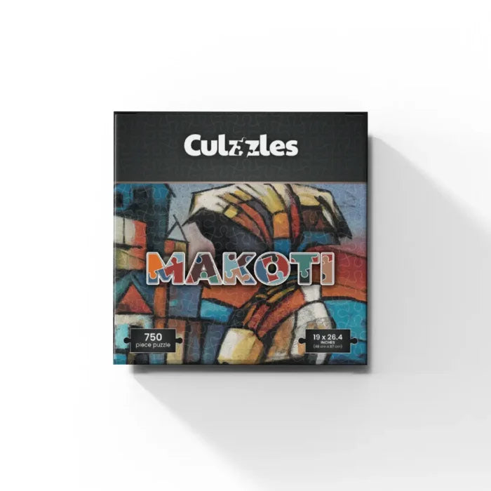 Culzzles Makoti puzzle packaging on a white background