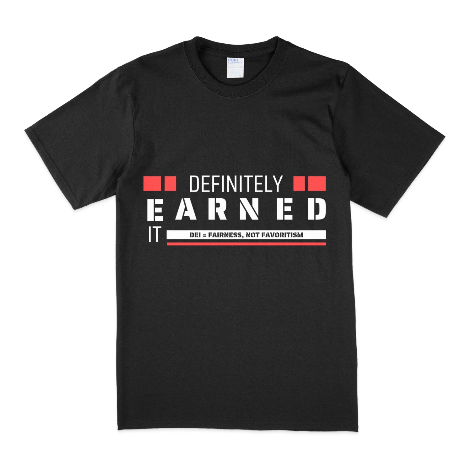A Culzzles brand Black t-shirt with white and red text on a white background