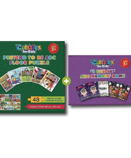 Culzzles I Can Be ABC Memory Game + Pretend to Be ABC Puzzle Bundle