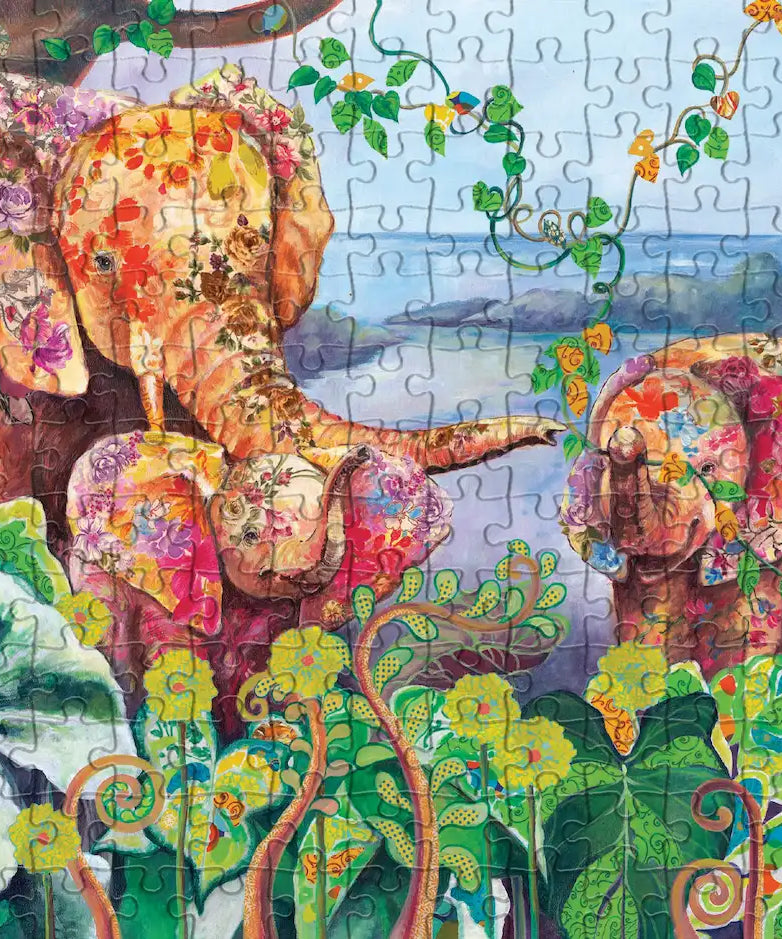 Culzzles Elephant Bliss 300 Piece Premium Jigsaw Puzzle